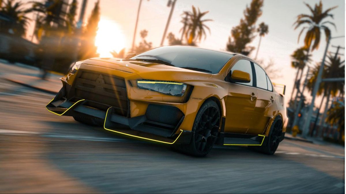 Mitsubishi Lancer Evo X Hycade Bodykit ( Animated Lights ) Toldi